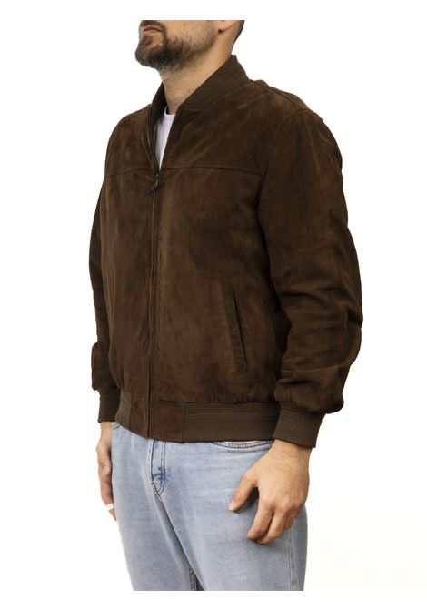 Dark brown bomber jacket PK BY PASKAL | 004CAM-MORO